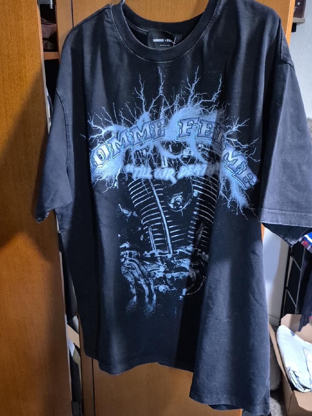 Homme+Femme Bloodlines Tee Men’s 3XL Black Graphic T Shirt NWT